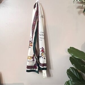 Vintage Irish Celtic Scarf Book of Kells 50" × 12" New w/o Tags Dublin Ireland